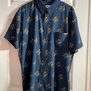 Men's XLarge (XL) Star Wars RSVLTS Boba Fett ‘Badge of Honor’ button down shirt.